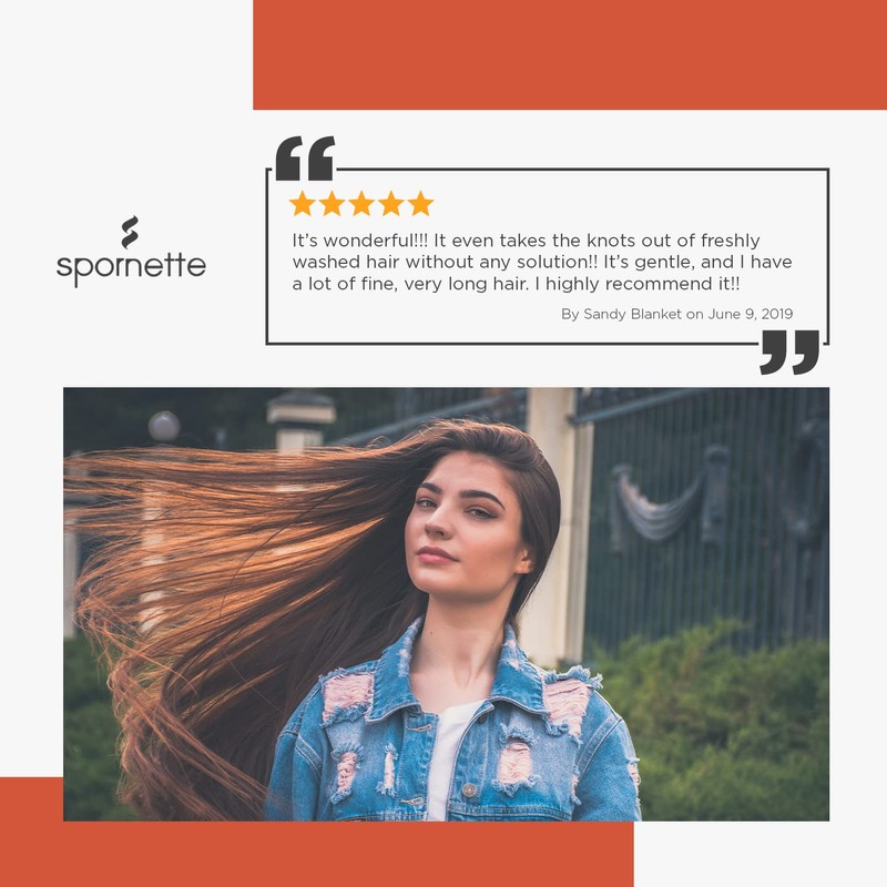 Spornette Classic Cushion Hair Brush, Boar & Ball-Tipped Nylon Bristles