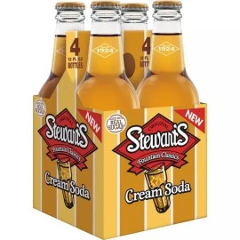 Stewart’s Stewart's Original Cream Soda 12 oz Bottle Pack of 4 Unopened