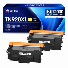 TN920XL TN920 Toner Replacement for Brotner TN 920XL TN920UXXL TN920XXL for HL-L5210DN HL-L6210DW HL-L5210DW HL-L5210DWT HL-L5215DW HL-L6210DWT HL-L6310DW MFC-L6810DW MFC-L6810DW (2 Black,High Yield)