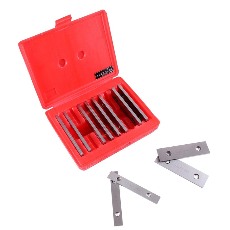 Accusize Industrial Tools 1/8'' Thickness 10 Pairs Precision Parallel Sets,
