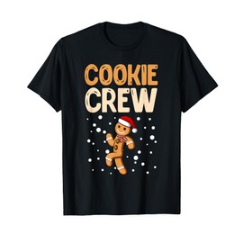 Christmas Costume Kids COOKIE CREW Funny Gingerbread Man T-Shirt
