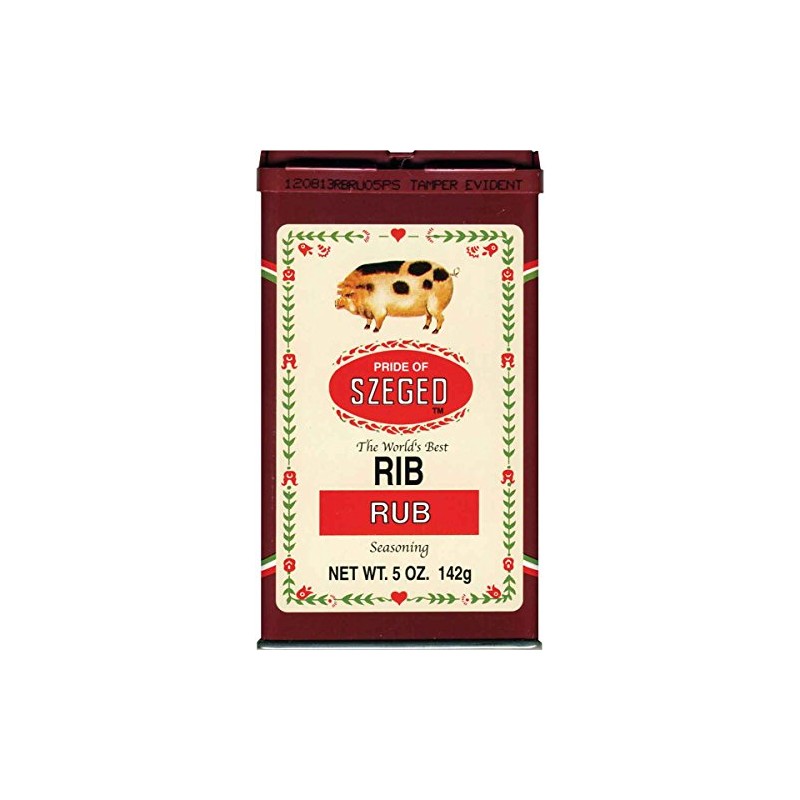 Szeged Rib Rub, 5-Ounce Tins (Pack of 6)