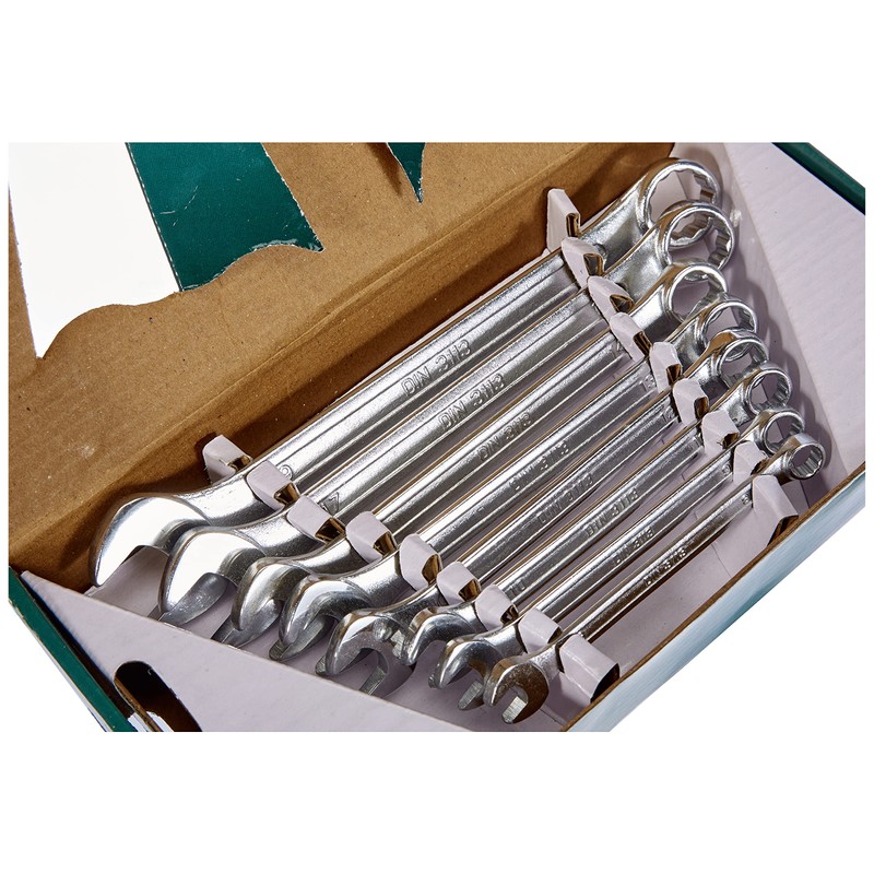 Mannesmann 8-19mm Combination Wrench Set/CV/TÜV/GS Approved