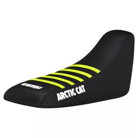 Enjoy Mfg Arctic Cat 50 90 Gripper Seat Cover  2002 - 2005  ALL BLACK/NEON YELLOW rib #256