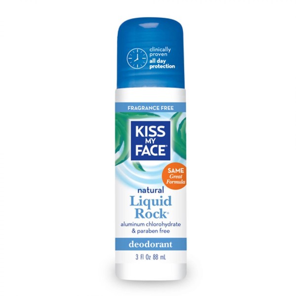Kiss My Face 0990648 Deodorant Liquid Rock Roll-on Fragrance Free - 3 Fl Oz
