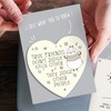 Dorothy Spring True Friend Funny Gift Wooden Heart Sign Frendship