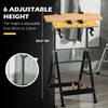 Adjustable Height & Angle Work Bench, Carpenter Saw Table with
