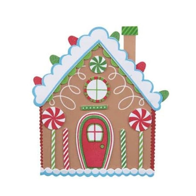 Gingerbread House Foam Christmas Craft Kit - DIY Christmas Holiday