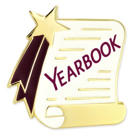 PinMart Yearbook Scroll School Award Lapel Pin – Scholar Reward Pin – Student Achievement for Scholastic Excellence – Education Study Performance Honor for Pupils