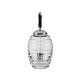Alessi TW01 Pot Honey Jar, Glass, White