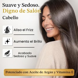 Evalectric Argan Oil Hair Serum - Hair Serum for Dry Damaged Frizzy Hair with Vitamin E - Anti Frizz Hair Serum for Straightening Hair - Hair Smoothin