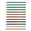 Faber Castell 24 Tri-colour Pencil Set Best Grip Includes Silver