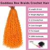 COOKOO 18 Inch Goddess Boho Box Braids Crochet Hair for