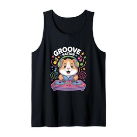 Groove Nation Dj Hamster Music Beat Fun Tank Top