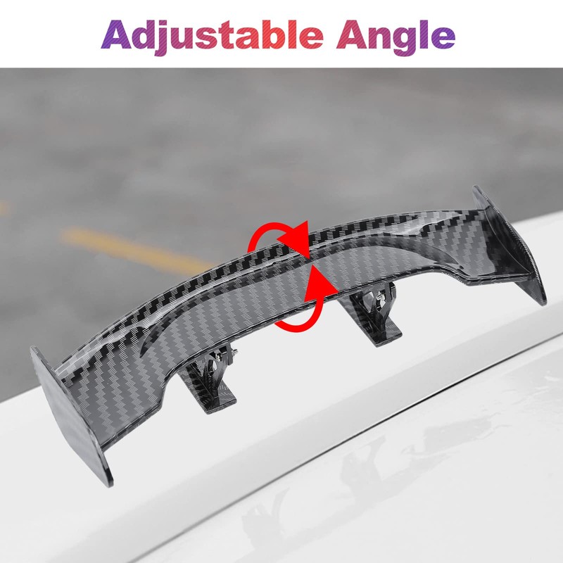 COGEEK Universal Mini Spoiler Wing Carbon Fiber Real Tail Spoiler