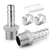 ERGAOBOY ERGAOBOY 2 Pcs 304 Stainless Steel 14 MM Barb