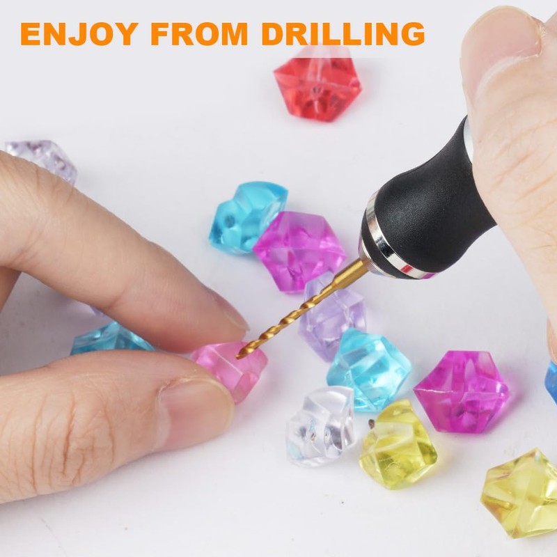 Ainiv 10Pcs Mini Twist Drill Bit Set, Micro Engraving Drill
