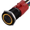 APIELE 16mm Momentary Black Push Button Switch On Off with