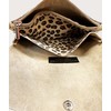 Jeamis Suede Shoulder Bag Leopard Suede Bag Crossbody Clutch Leather