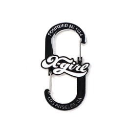 X-Girl Cheerful Logo Carabiner Women's Black One Size Carabiner, Black