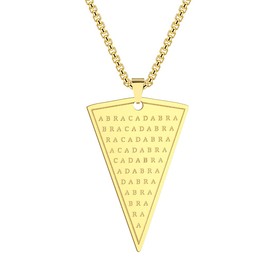 Chereda Cabalistic Abraxas Abracadabra Pendant Necklace For Men Male Magic Occult Esoteric Amulet Jewelry Necklaces