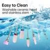 Kredioo 3/32" Ceramic Nail Drill Bits Set, 7 Pcs E