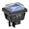 Heschen 30A 250V AC ON/OFF 2 Position DPST 4 Port