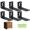 Adjustable Mounting Bracket, 6 PCS Corner Braces Brackets, 90 Degree