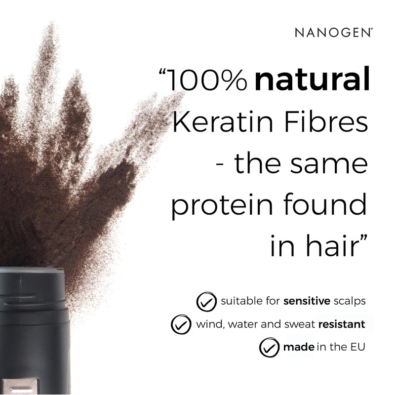 Nanogen Hair Thickening Keratin Fibres Medium Brown