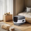 Wisfor Large Oval Oblong Hooded Cat Litter Box w/ Scoop