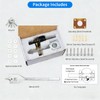 Mortrise Lock, Long Throw Gate Lock for Wooden Gate, Double