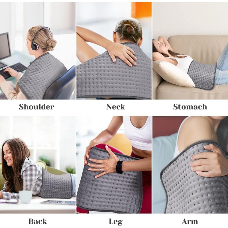 Electric Heating Pad for Cramp Back Muscle Shoulder Relief Thermostat