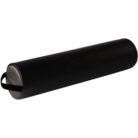 Therapist's Choice® Full Round Massage Table Bolster Pillow Cushion 6” R x 26” L (Black)