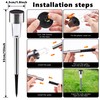 Joomer 12 Pack Solar Lights Outdoor Waterproof, Solar Pathway Lights