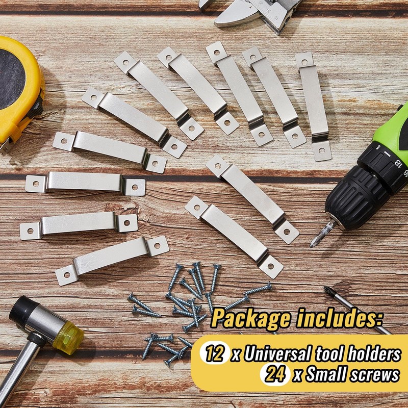 12 Pcs Tape Measure Clip Tape Measure Holder Bench Belt