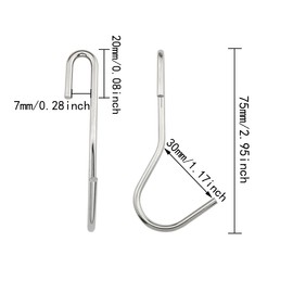 ITROLLE 10pc Heavy Duty S Hooks - 90 Degree Twist Angled Pot Rack Hooks for Hanging Kitchen Utensils, Pots, Pans, Clothes, Bags, Towels, Plants