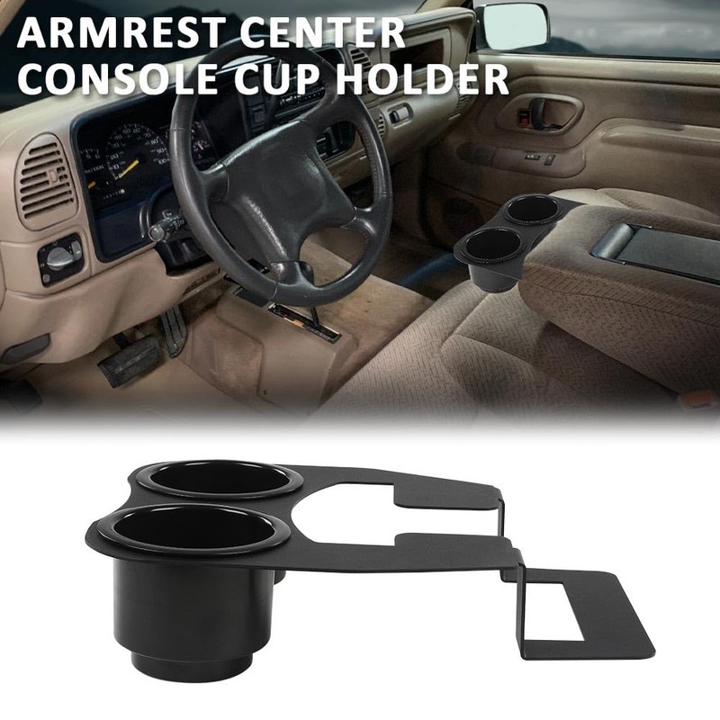 DOTCOM Armrest Center Console Cup Holder Compatible with Chevy OBS
