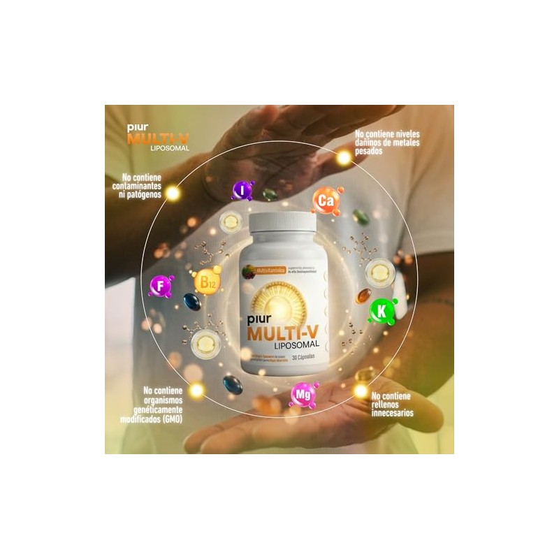 Piur Multi V Multivitamínico Liposomal para Mujer - 30 Capsulas
