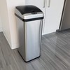 iTouchless Touchless Trash Can with AC Adapter and 10 Premium