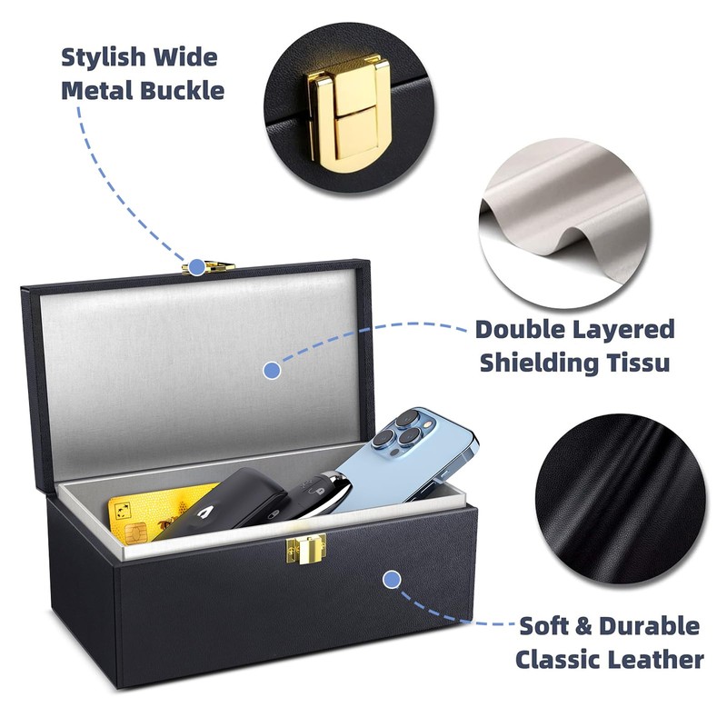 Samfolk Faraday Box with Faraday Bags for Car Keys, Car
