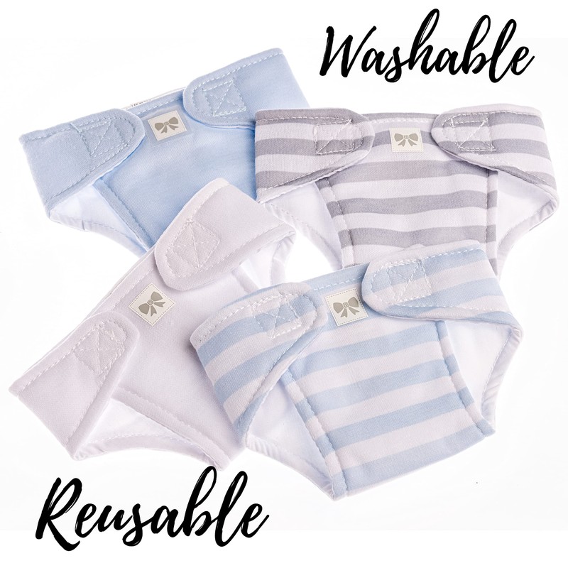 JC Toys Baby Doll Washable and Reusable Eco Diapers 4