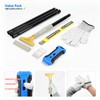 EHDIS 15''-58'' Long Handle Adjustable 4'' Razor Blade Scraper Tool