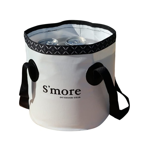 S'more Bucket, Foldable, 2.3 gal (9 L), 6.6 gal (20 L), Portable, Foldable, Large Capacity, Picnic, Waterproof, Storage, Compact, Camping, Fishing, Outdoors, Sports, Stylish, Cute, Car, Car Wash Bucket, Multi-functional