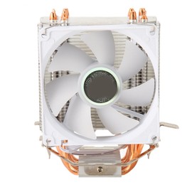 DC 12V CPU Air Cooler, Low Noise CPU Cooling Fan with Colorful Lighting, 3 Pin Power Connector, 7 Blades and 6 Heat Pipes for 775 1150 1151 1155 1156 1200