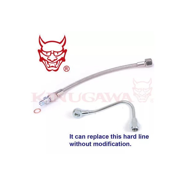 KINUGAWA Turbo Oil Feed Line For SUBARU AVCS Mitsubishi Turbo