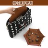 Dice Tray Hexagon Dice Tray Velvet Fabric PU Leather Folding