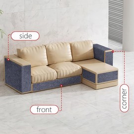 Cat Scratch Mat 78.7"x15.8" Self-Adhesive Carpet Mat Scratch Furniture Protector DIY Climbing Cat Scratcher and Cat Tree Shelves for Furniture, Sofa, Wall, Couch, Door, Corner (Dark Grey)