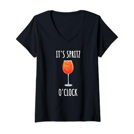 Womens It's Spritz o'clock Cocktail Drink Summer Aperol V-Neck T-Shirt