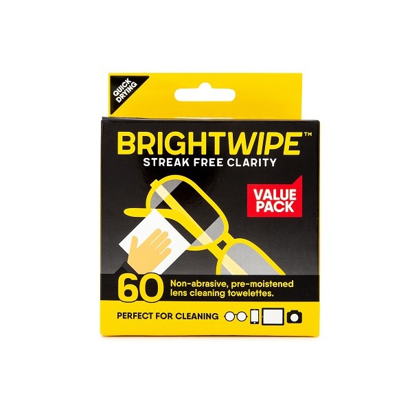 BrightWipe Wipes 60 - Streak Free Clarity