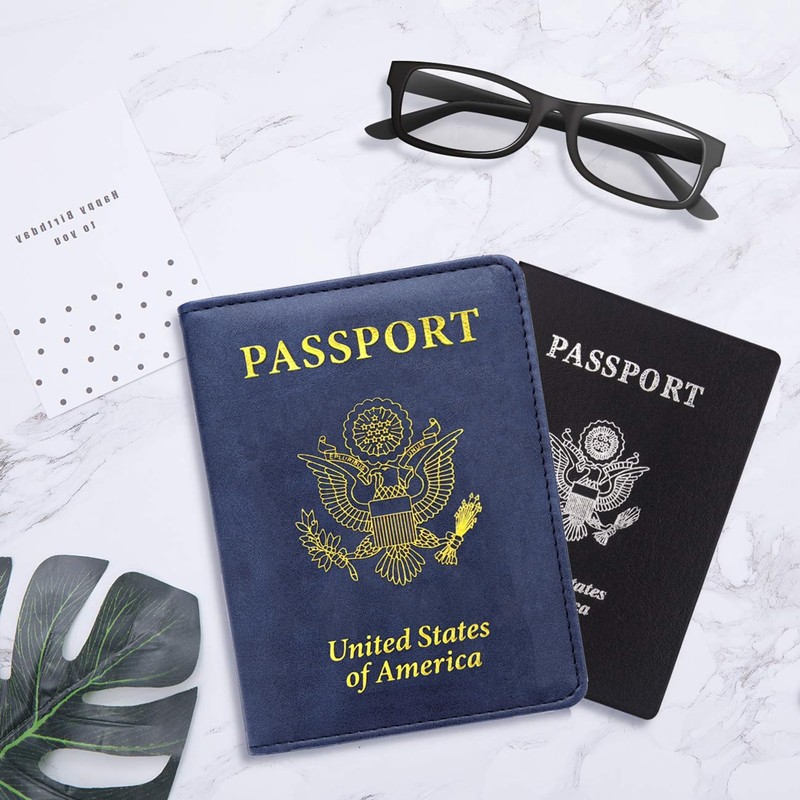 FACATH Passport Holder Covers Case, Waterproof Rfid Blocking Travel Wallet